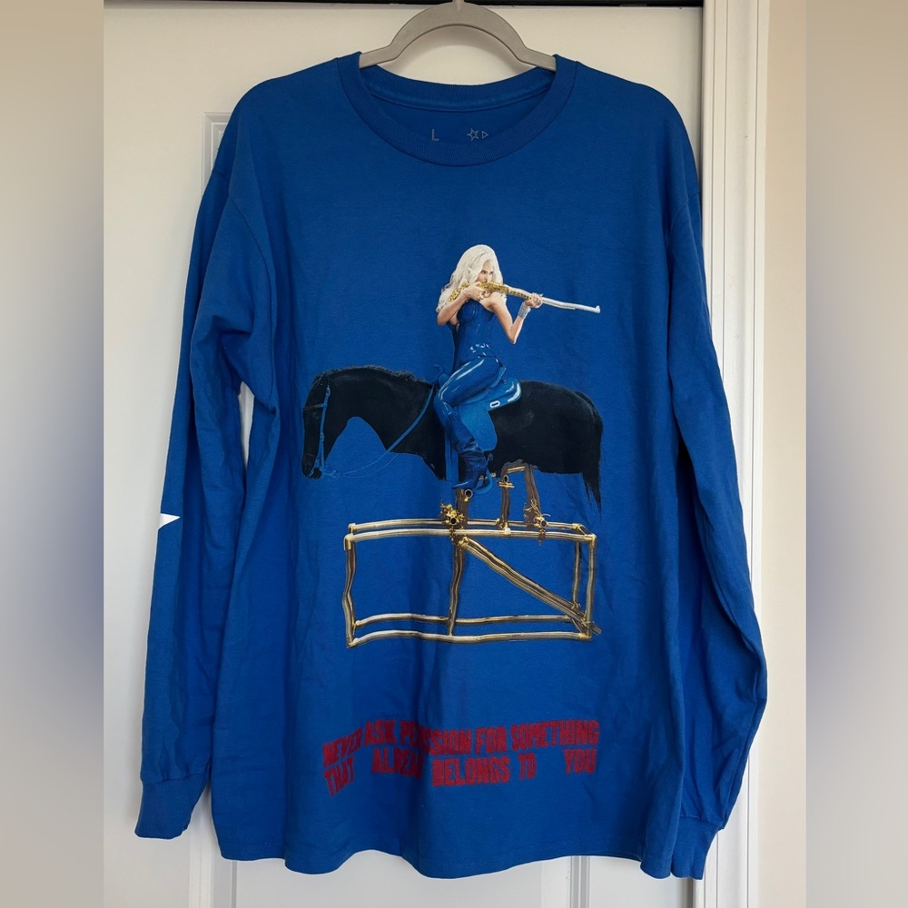 Cowboy Cart Tour AMERICAN REQUIEM LONG SLEEVE - Size Large